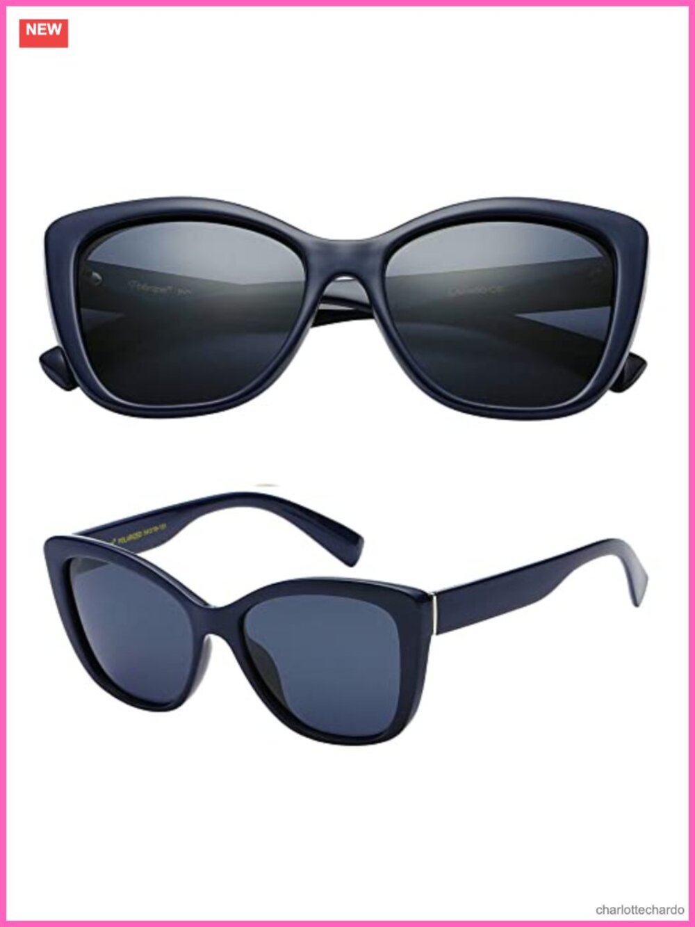 Polarized Cat Eye Sunglasses Oversized UV Protection Women's Eyewear